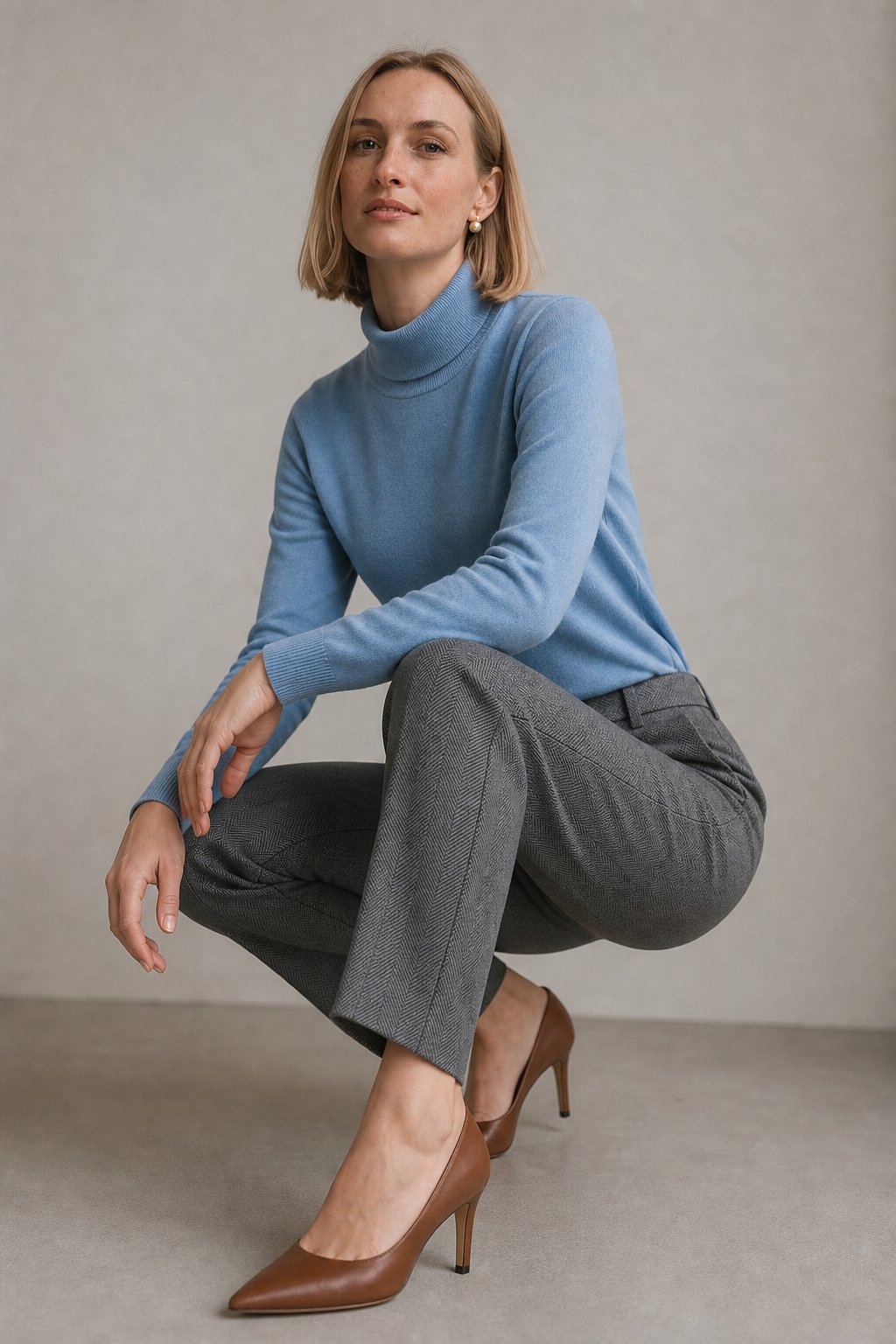 Camille Tailored Wool Pants — Gray, banana_republic product shot