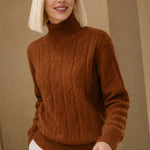 Carinthia Cable Knit Sweater — Fire Orange, banana_republic product shot