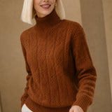 Carinthia Cable Knit Sweater — Fire Orange, banana_republic product shot