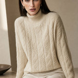 Carinthia Cable Knit Sweater — Crème, banana_republic product shot