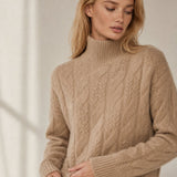 Carinthia Cable Knit Sweater — Beige, banana_republic product shot
