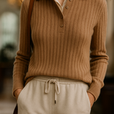 Scholar Ribbed Wool Polo