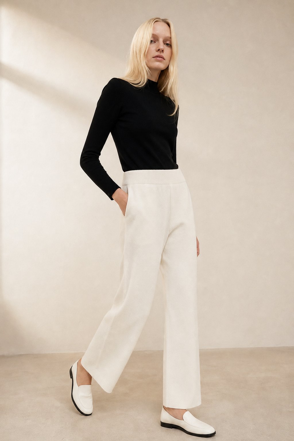 Casual Homebodies Sweats — White, banana_republic product shot