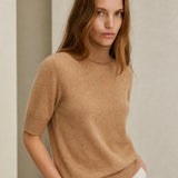 Celine Cashmere Turtleneck Tee — Camel, banana_republic product shot