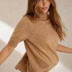 Celine Cashmere Turtleneck Tee — Camel, banana_republic product shot