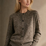 Chunky-Knit Alpaca-Blend cardigan — Brown, banana_republic product shot