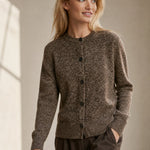 Chunky-Knit Alpaca-Blend cardigan — Brown, banana_republic product shot
