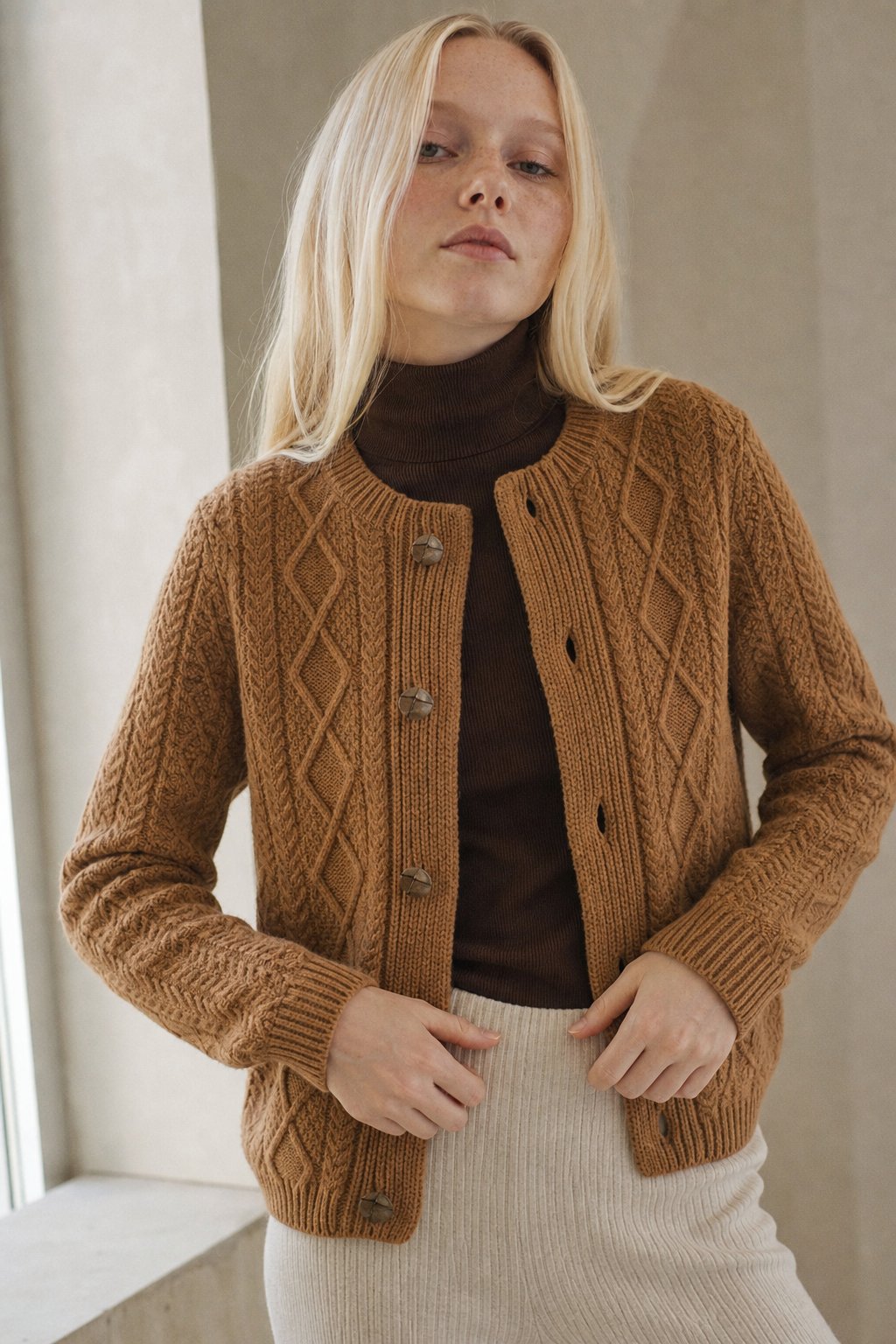 Claire Cable Knit Cardigan, banana_republic product shot