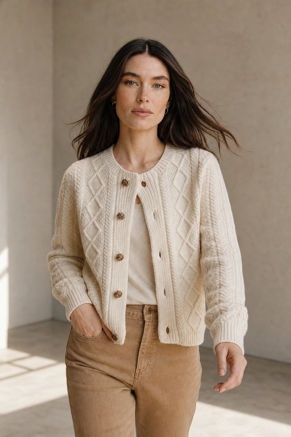 Claire Cable Knit Cardigan, banana_republic product shot