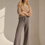 Classic Ladies Wool Trousers — Bark, banana_republic product shot
