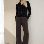 Classic Ladies Wool Trousers — Coffee, banana_republic product shot