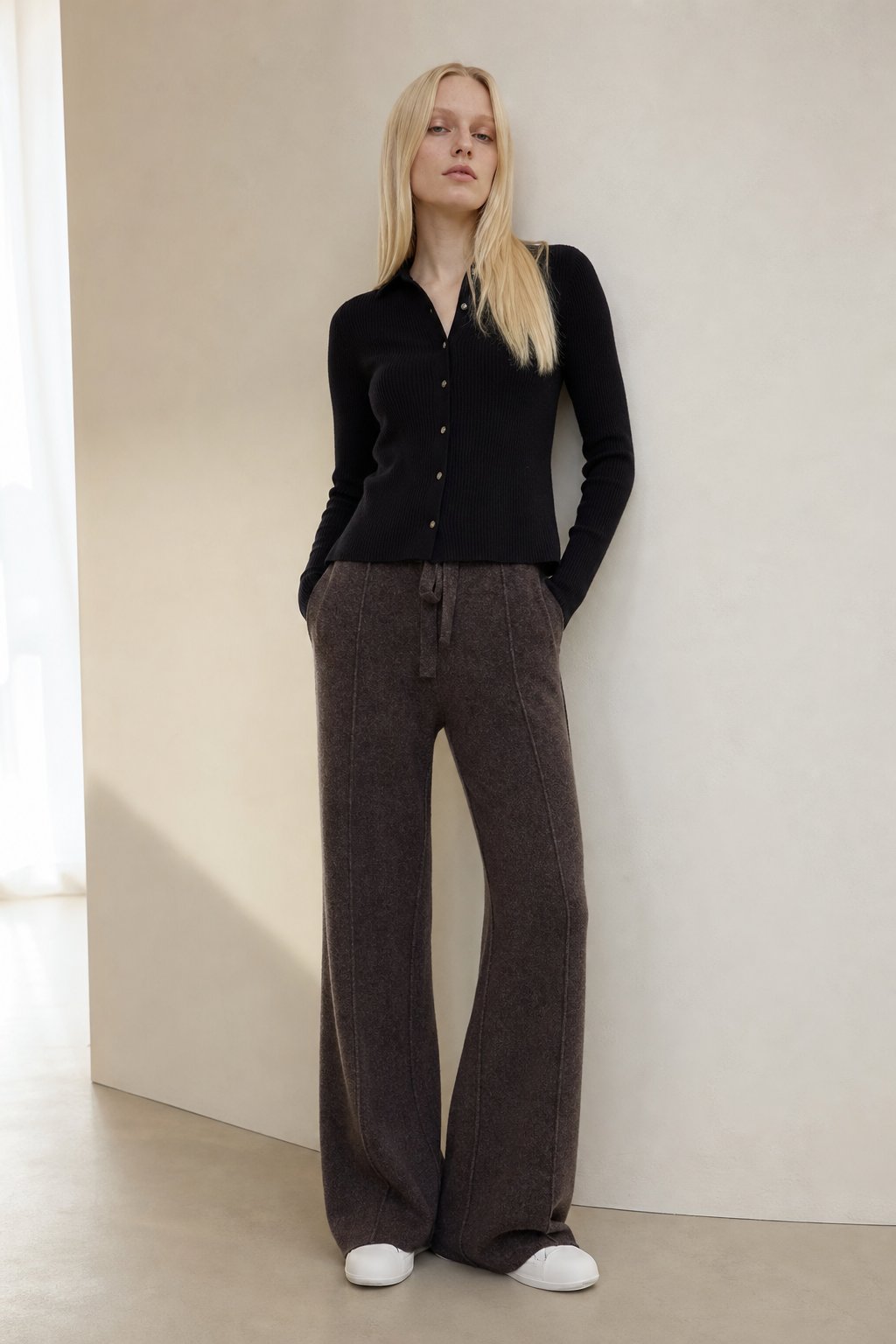 Classic Ladies Wool Trousers — Coffee, banana_republic product shot