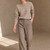 Colette Wool Herringbone Pants, banana_republic product shot
