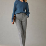 Colette Wool Herringbone Pants, banana_republic product shot
