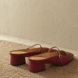 Comporta Italian leather Buckle Mule
