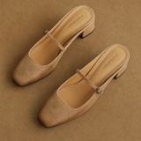 Comporta Italian leather Buckle Mule