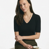 Elysian V-Neck Knit Top