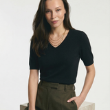 Elysian V-Neck Knit Top