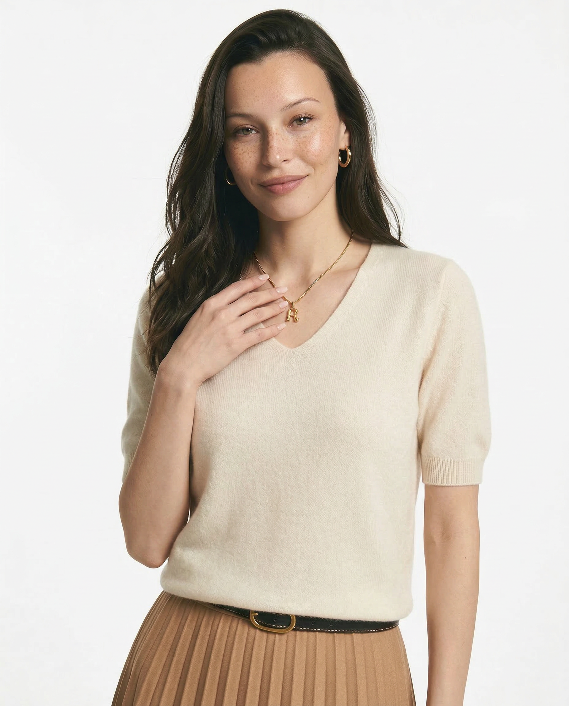 Elysian V-Neck Knit Top