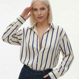 Delaney Satin Stripe Shirt