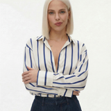 Delaney Satin Stripe Shirt