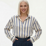 Delaney Satin Stripe Shirt