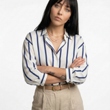 Maren Stripe Satin Blouse