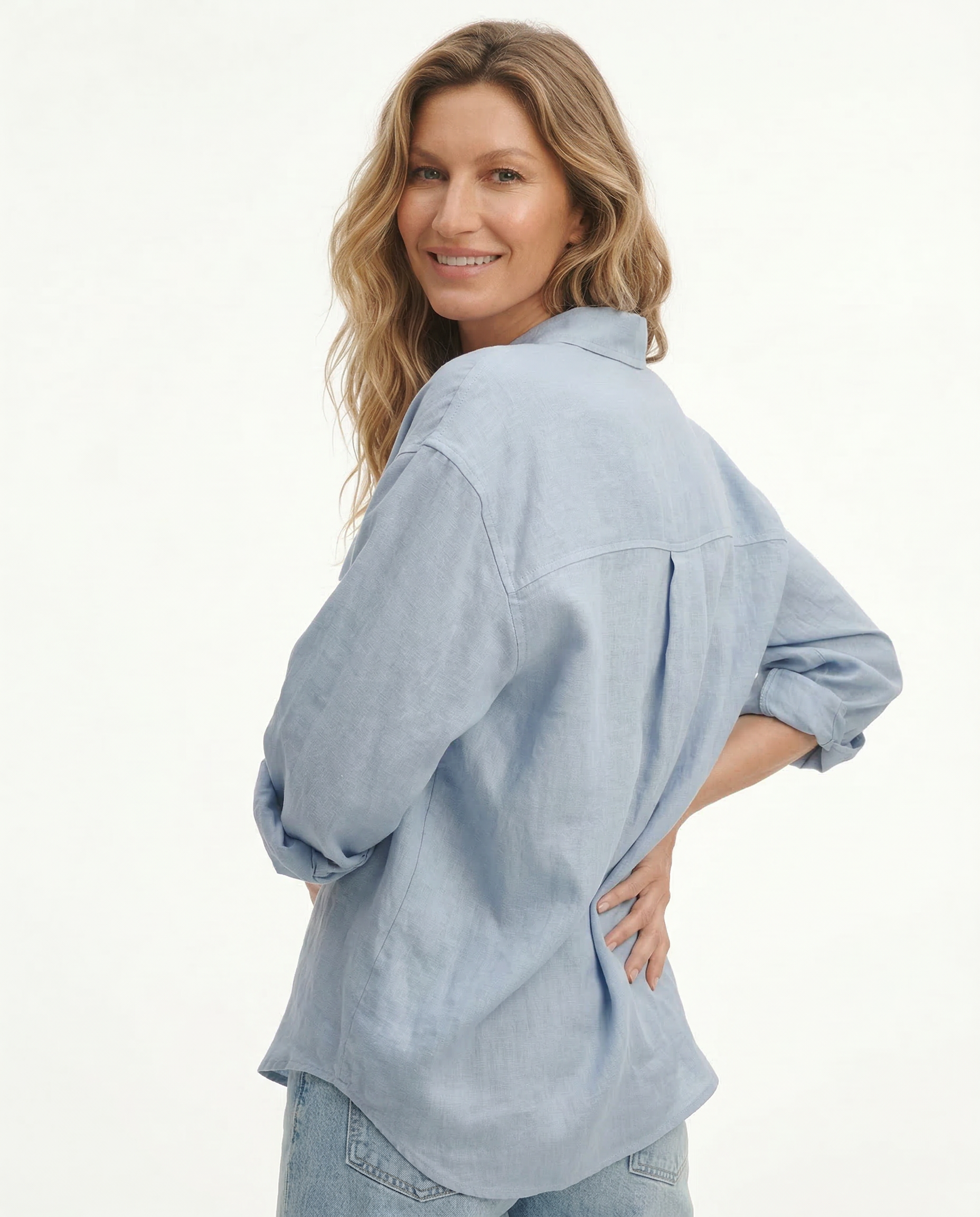 Oversized Linen Blouse