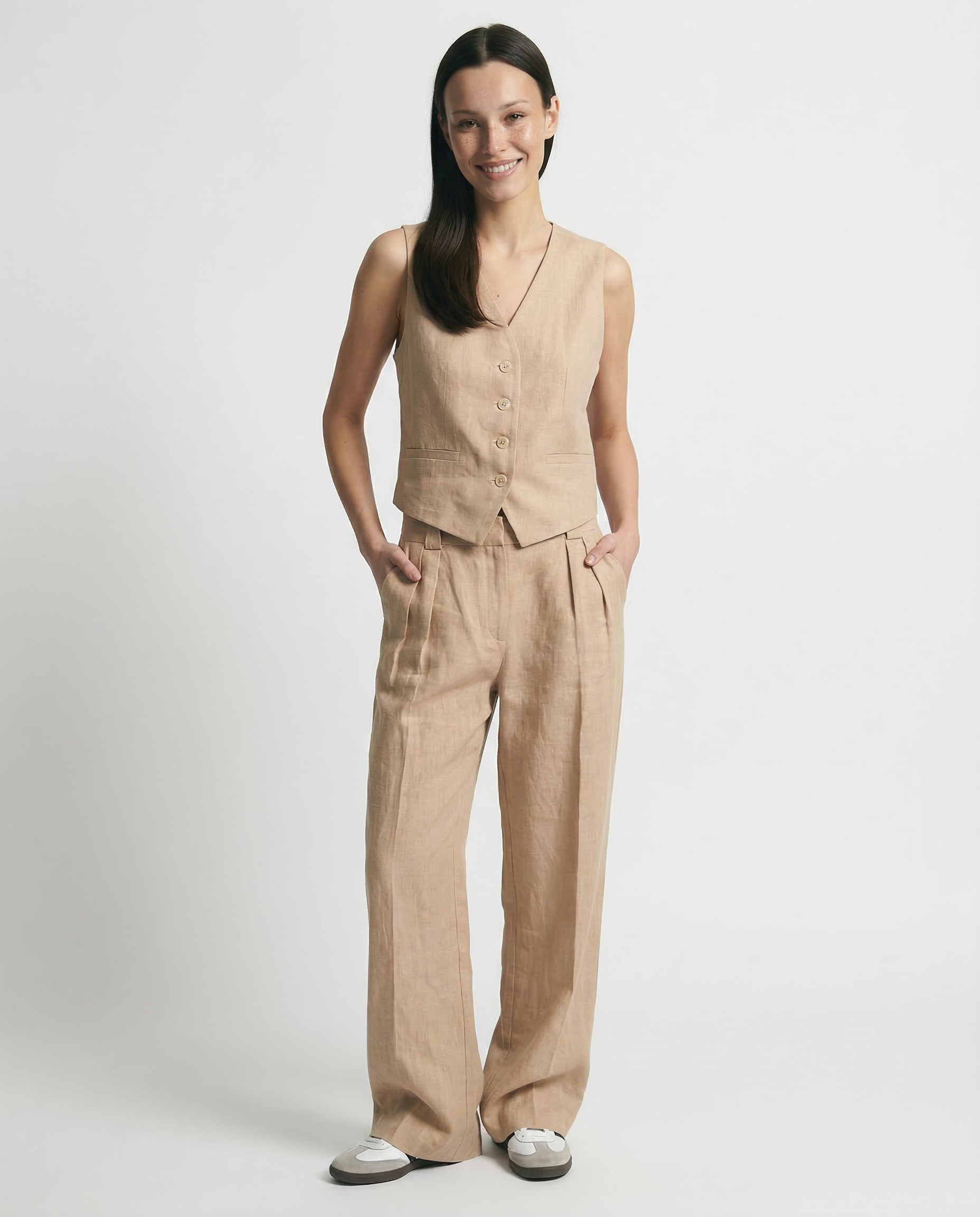 Marlowe 100% Linen Trouser Set