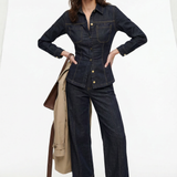 Marenza Button Denim Set