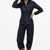 Marenza Button Denim Set