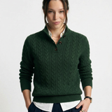 Arden Button-Up Cashmere Sweater
