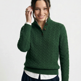 Arden Button-Up Cashmere Sweater