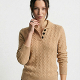 Arden Button-Up Cashmere Sweater