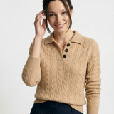 Arden Button-Up Cashmere Sweater