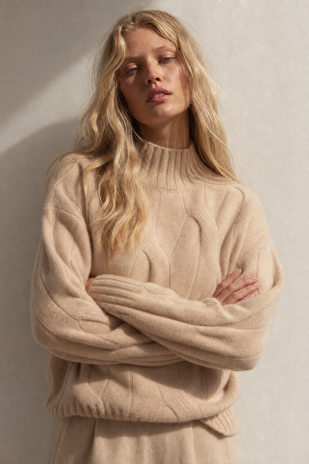 Diana 100% Cashmere Sweater — Beige, banana_republic product shot