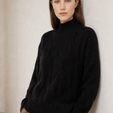 Diana 100% Cashmere Sweater — Black, banana_republic product shot