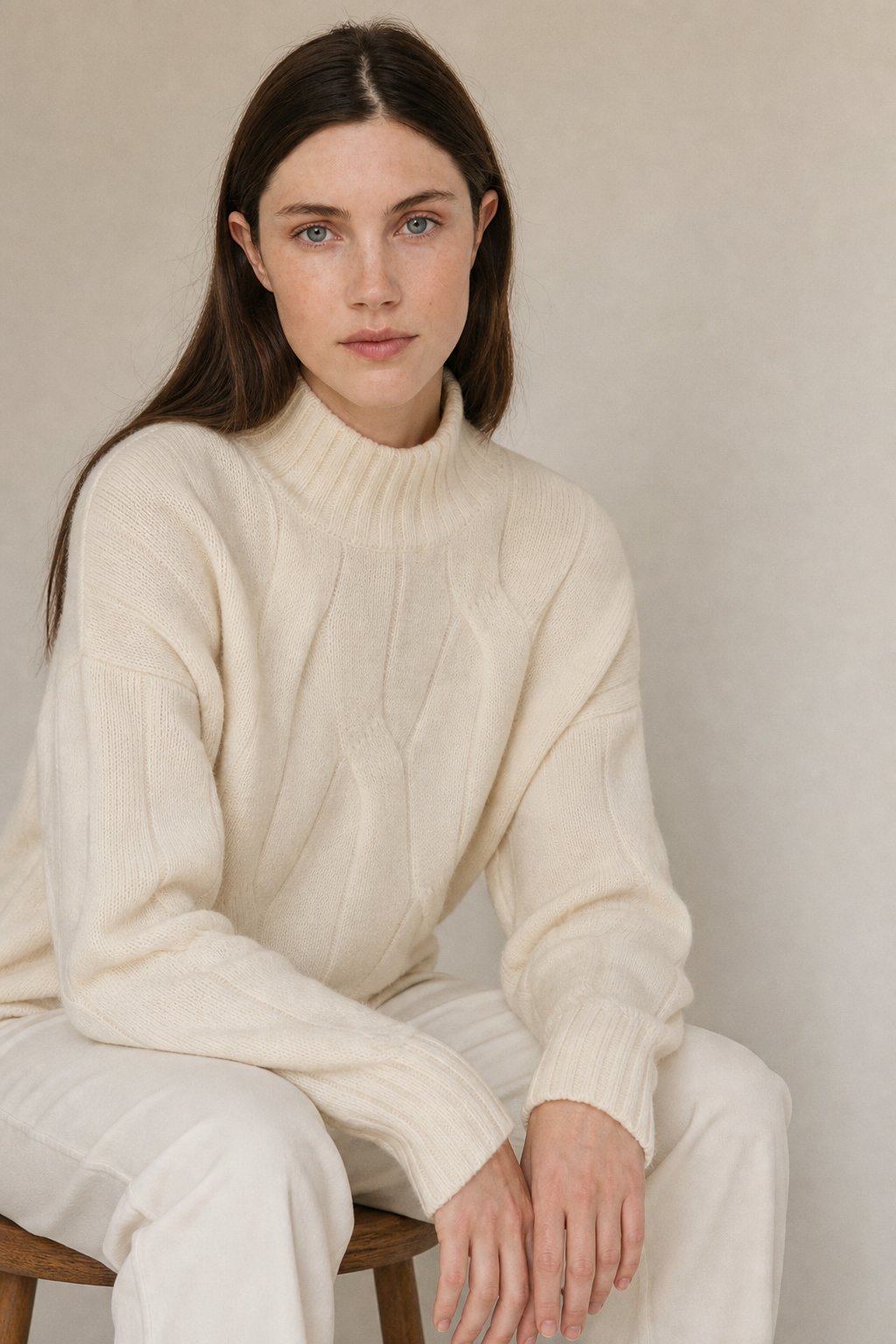 Diana 100% Cashmere Sweater — White, banana_republic product shot