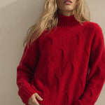 Diana 100% Cashmere Sweater — Red, banana_republic product shot