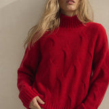 Diana 100% Cashmere Sweater — Red, banana_republic product shot