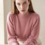 Diana Merino Pullover — Pink, studio product shot