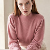 Diana Merino Pullover — Pink, studio product shot