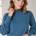 Diana Merino Pullover — Blue, studio product shot