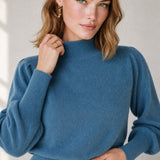 Diana Merino Pullover — Blue, studio product shot