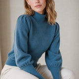 Diana Merino Pullover — Blue, studio product shot