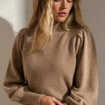 Diana Merino Pullover — Camel, studio product shot