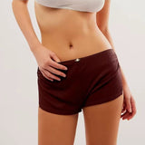Women's Pajama Shorts Side Split Elastic Waist