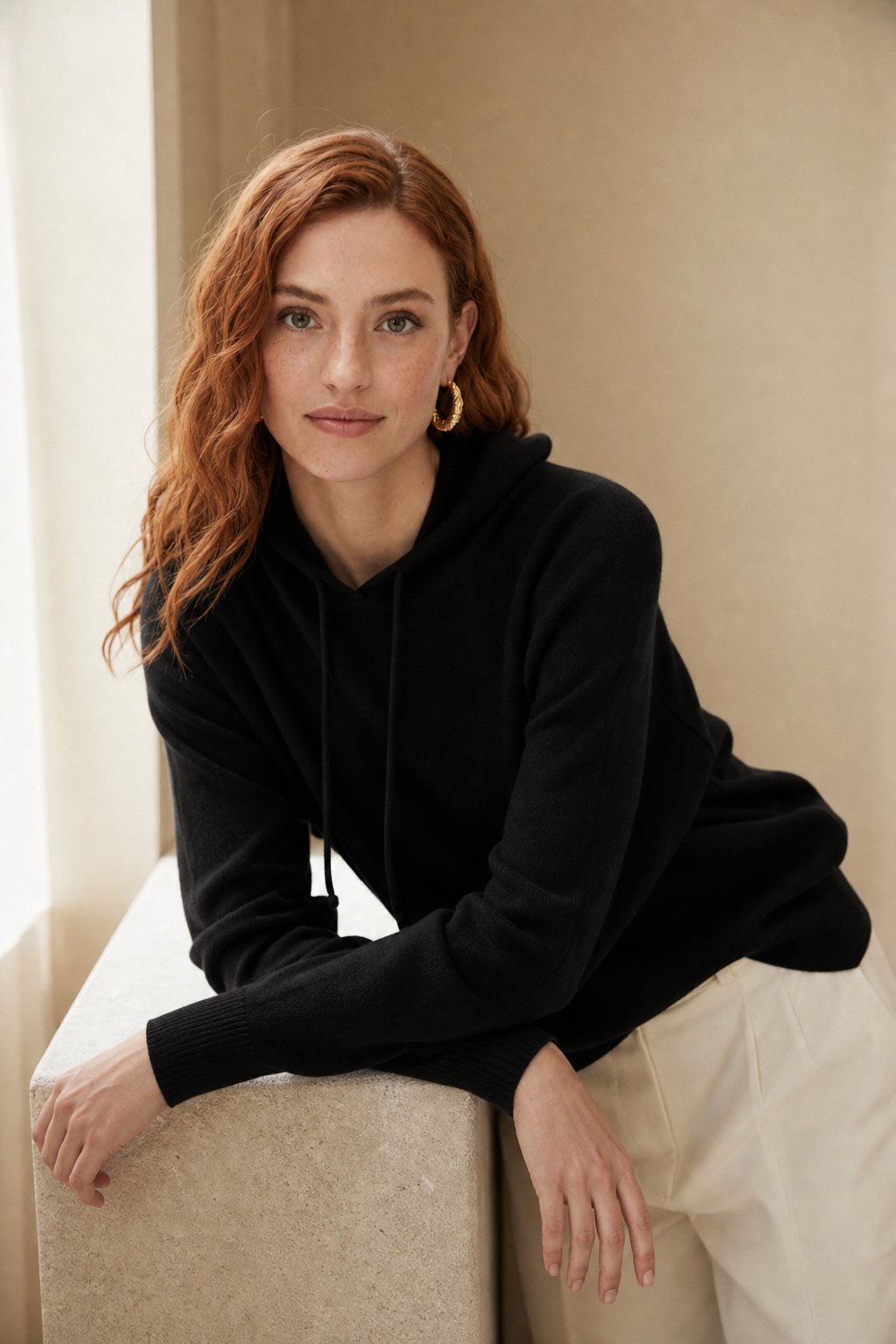 Downtown Classic Women's Hoodie, studio product shot