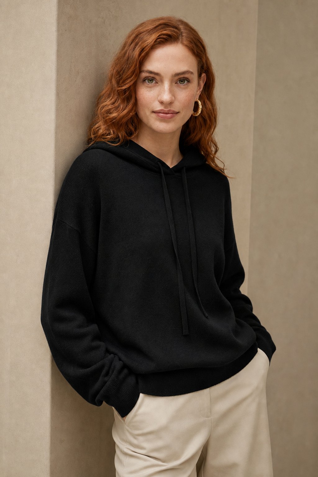 Downtown Classic Women's Hoodie, studio product shot