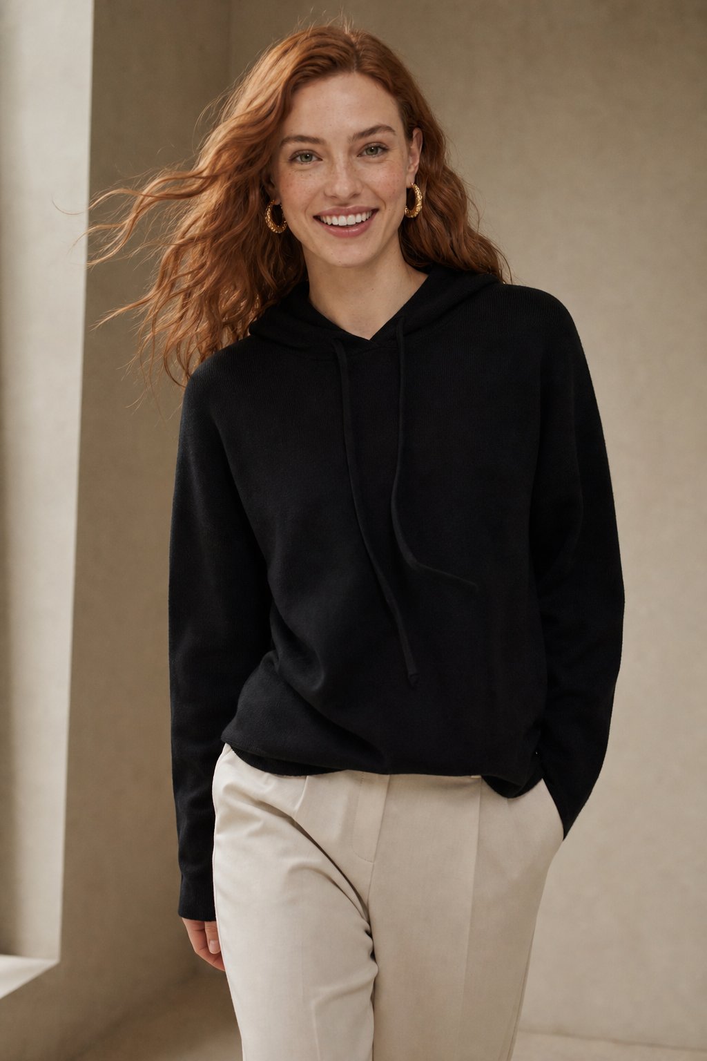 Downtown Classic Women's Hoodie, studio product shot